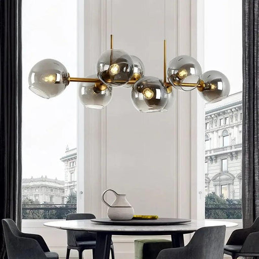 Branching Bubble Chandelier Dining Room-DWHOME