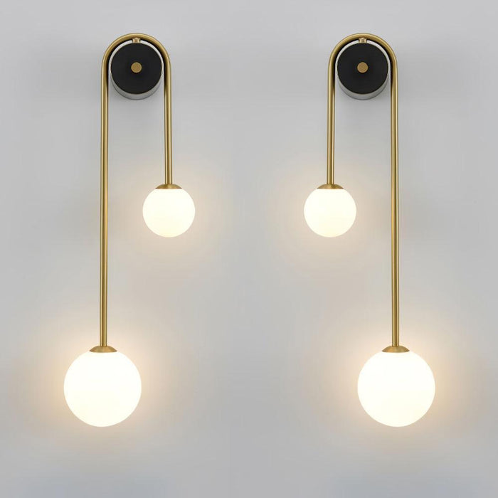 Brass Arc Wall Light-DWHOME