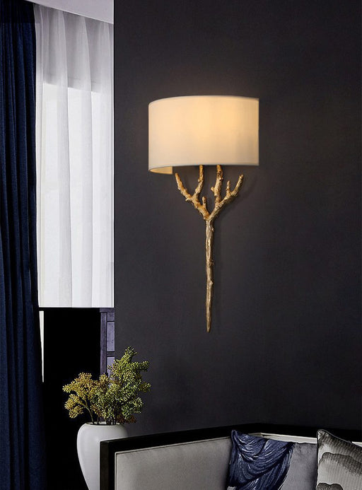 Brass Branch Wall Lamp-DWHOME