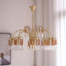 Brass Candle Crystal Chandelier-DWHOME