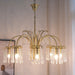 Brass Candle Crystal Chandelier-DWHOME