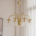 Brass Candle Crystal Chandelier-DWHOME