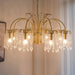 Brass Candle Crystal Chandelier-DWHOME