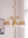 Brass Candle Crystal Chandelier-DWHOME