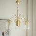 Brass Candle Crystal Chandelier-DWHOME