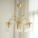 Brass Candle Crystal Chandelier-DWHOME