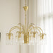Brass Candle Crystal Chandelier-DWHOME