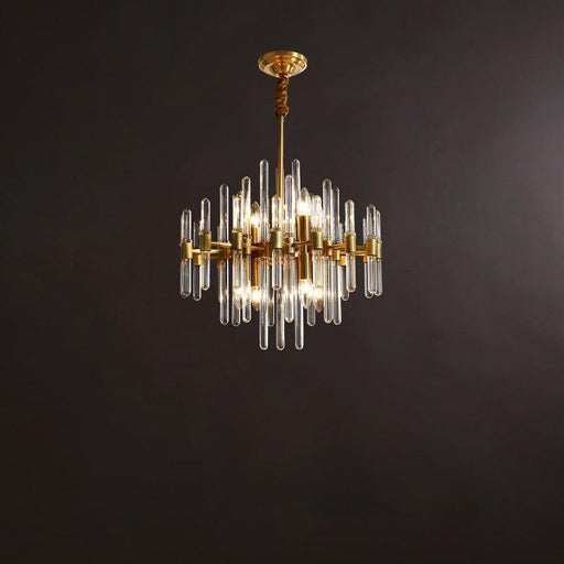 Vintage Antique Brass Chandelier-DWHOME