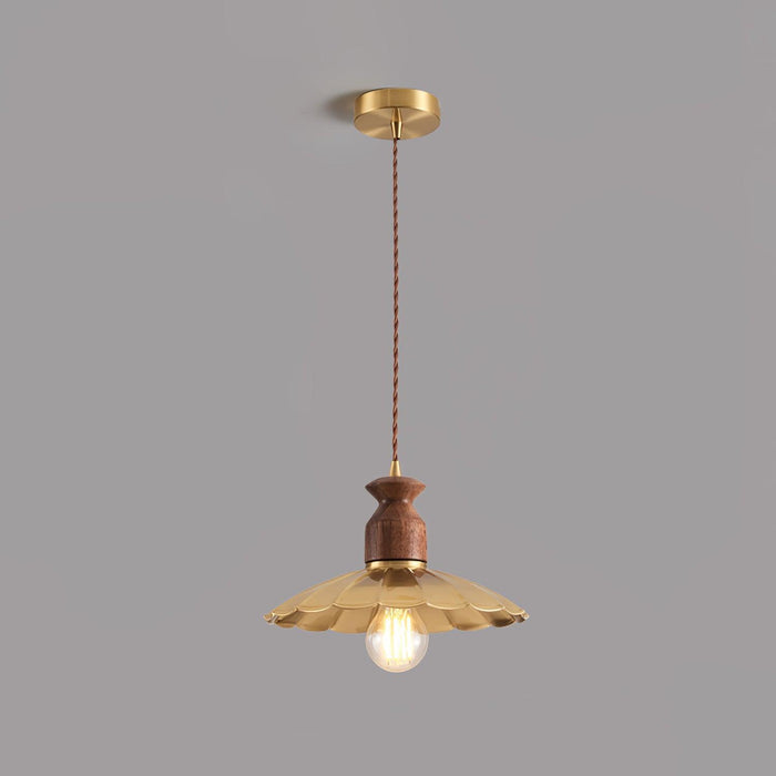 Brass Crest Pendant Light-DWHOME
