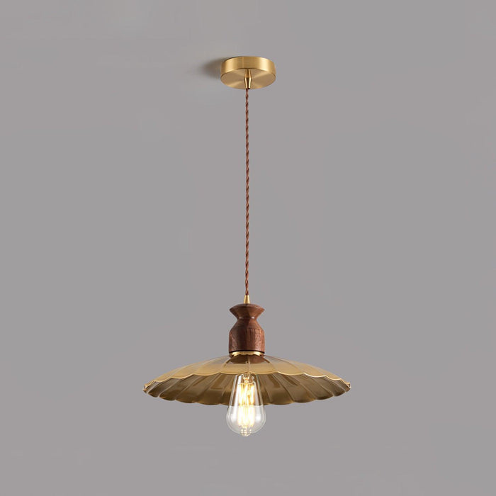 Brass Crest Pendant Light-DWHOME