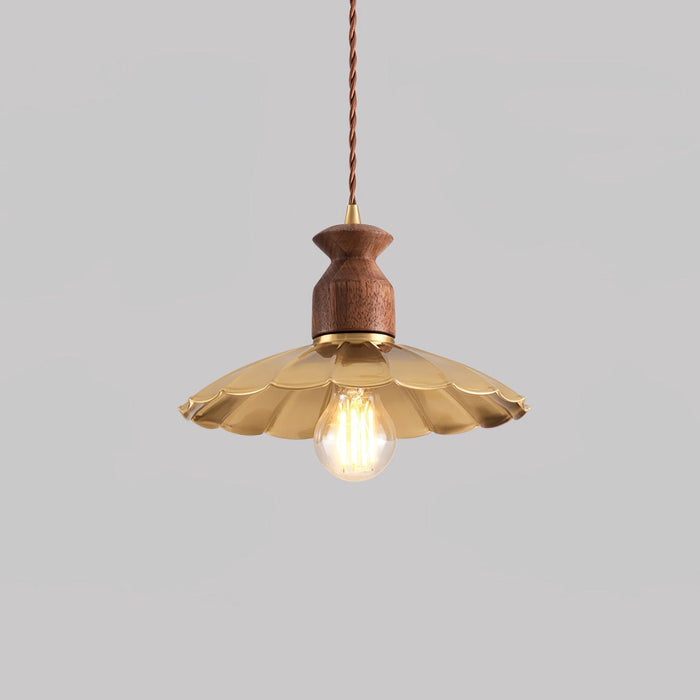 Brass Crest Pendant Light-DWHOME