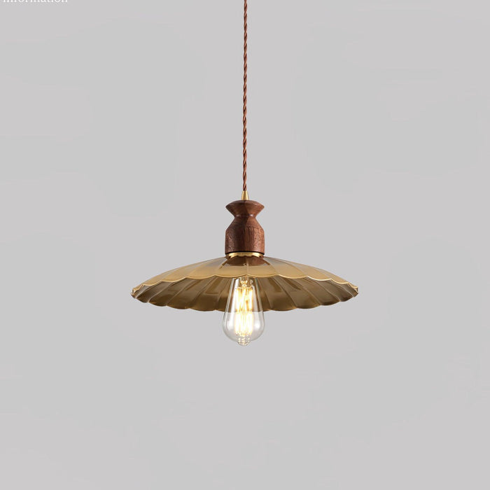 Brass Crest Pendant Light-DWHOME