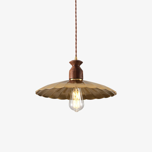 Brass Crest Pendant Light-DWHOME