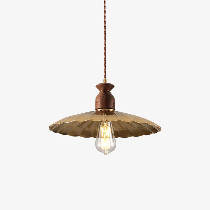 Brass Crest Pendant Light-DWHOME