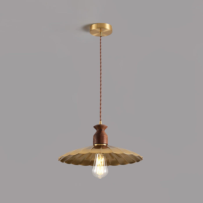 Brass Crest Pendant Light-DWHOME