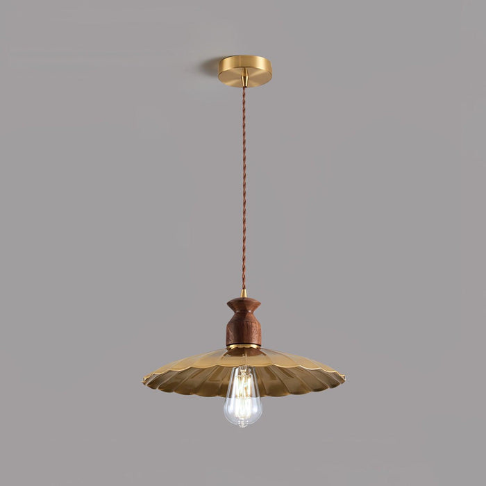 Brass Crest Pendant Light-DWHOME