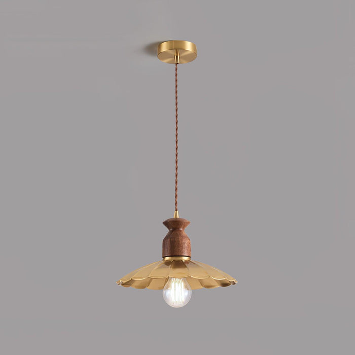 Brass Crest Pendant Light-DWHOME