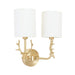Brass Deer Head Wall Light - DWHOME