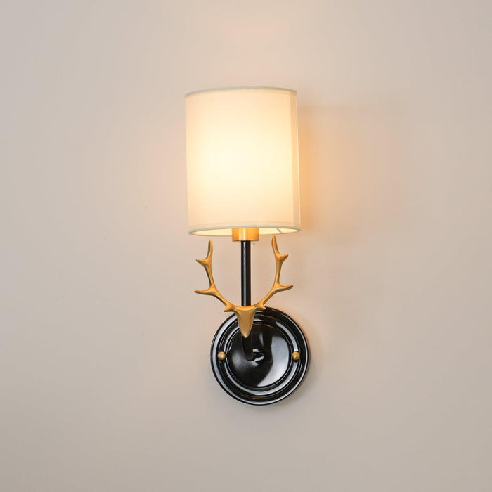 Brass Deer Head Wall Light - DWHOME