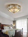 Brass Domed Flush Ceiling Lamp-DWHOME