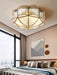 Brass Domed Flush Ceiling Lamp-DWHOME