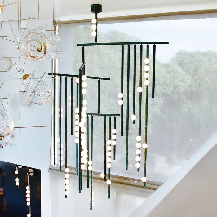 Brass Drop System Chandelier-DWHOME