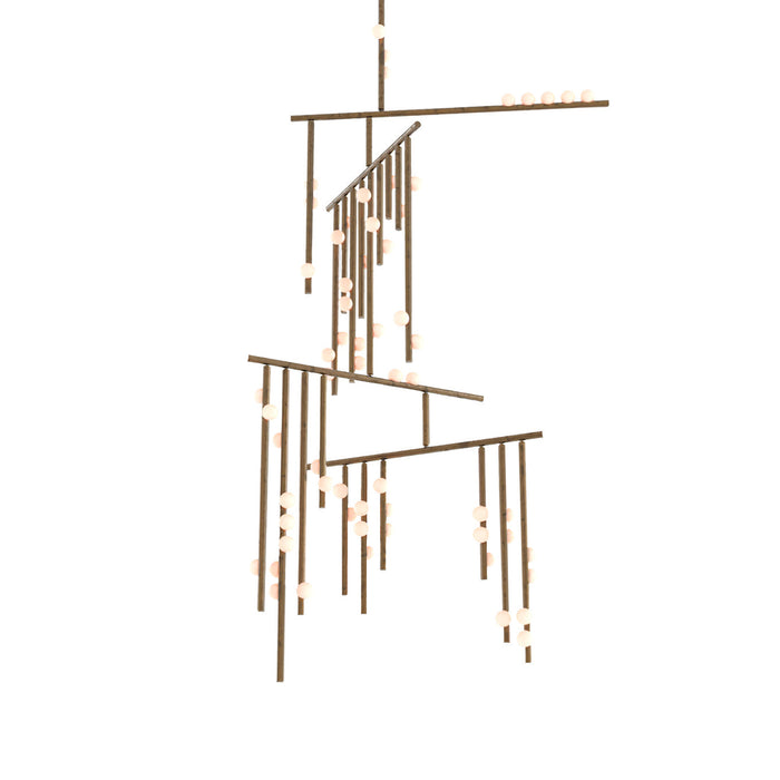 Brass Drop System Chandelier-DWHOME