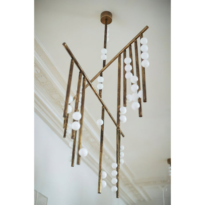 Brass Drop System Chandelier-DWHOME