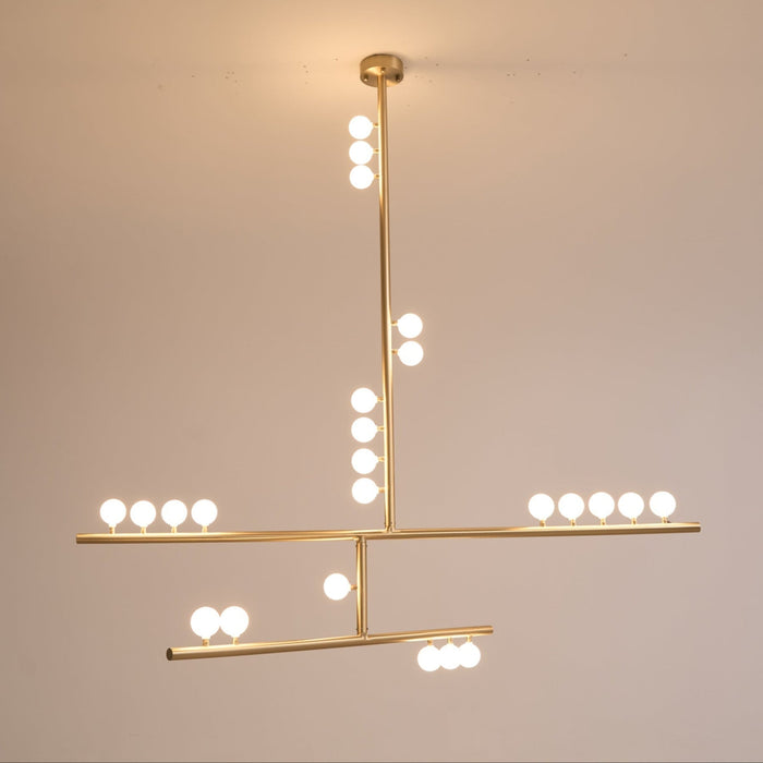 Brass Drop System Chandelier-DWHOME
