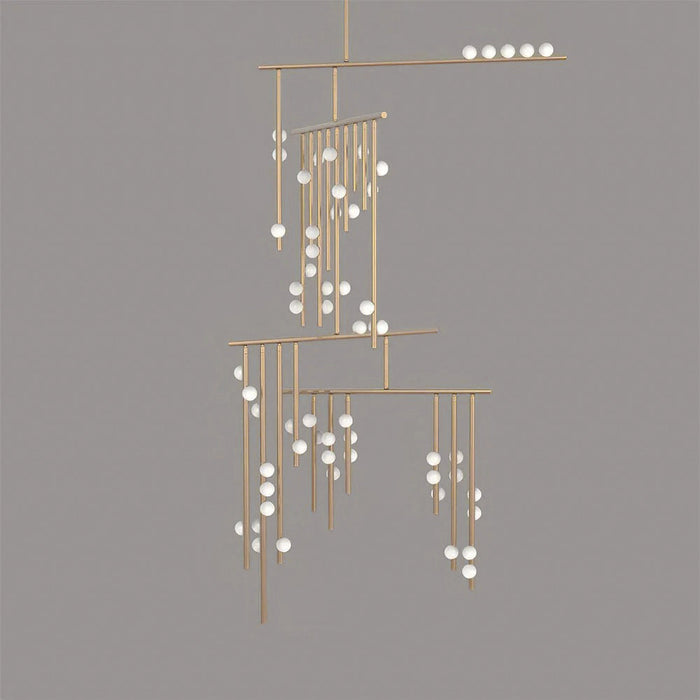 Brass Drop System Chandelier-DWHOME