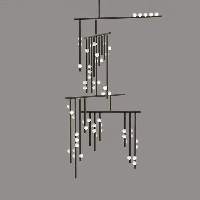 Brass Drop System Chandelier-DWHOME