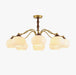 Persimmon Glass Globe Chandelier-DWHOME