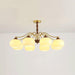 Persimmon Glass Globe Chandelier-DWHOME
