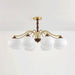 Persimmon Glass Globe Chandelier-DWHOME
