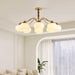 Persimmon Glass Globe Chandelier-DWHOME
