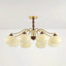 Persimmon Glass Globe Chandelier-DWHOME