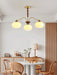 Persimmon Glass Globe Chandelier-DWHOME