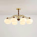 Persimmon Glass Globe Chandelier-DWHOME