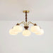 Persimmon Glass Globe Chandelier-DWHOME