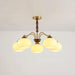 Persimmon Glass Globe Chandelier-DWHOME