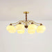 Persimmon Glass Globe Chandelier-DWHOME