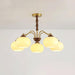 Persimmon Glass Globe Chandelier-DWHOME