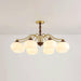 Persimmon Glass Globe Chandelier-DWHOME