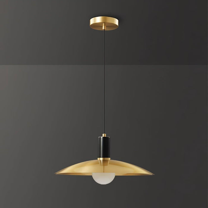 Brass Flared Pendant Lamp-DWHOME