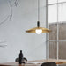 Brass Flared Pendant Lamp-DWHOME