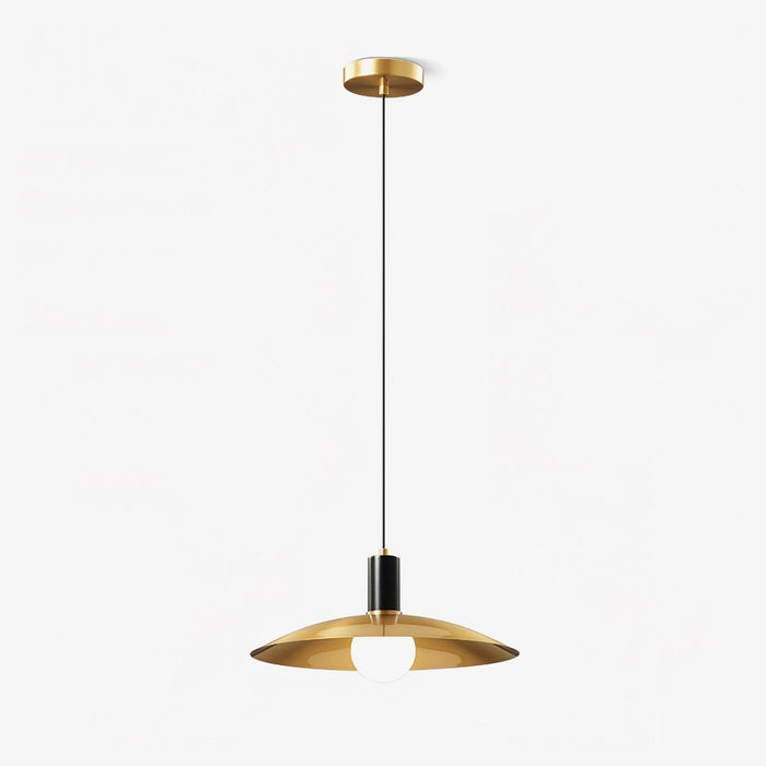 Brass Flared Pendant Lamp-DWHOME