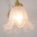 Brass Floral Glass Sconce-DWHOME