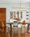 Brass Glass Drop Chandelier - DWHOME