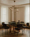 Brass Glass Drop Chandelier - DWHOME