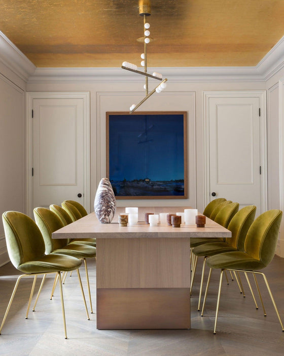 Brass Glass Drop Chandelier - DWHOME